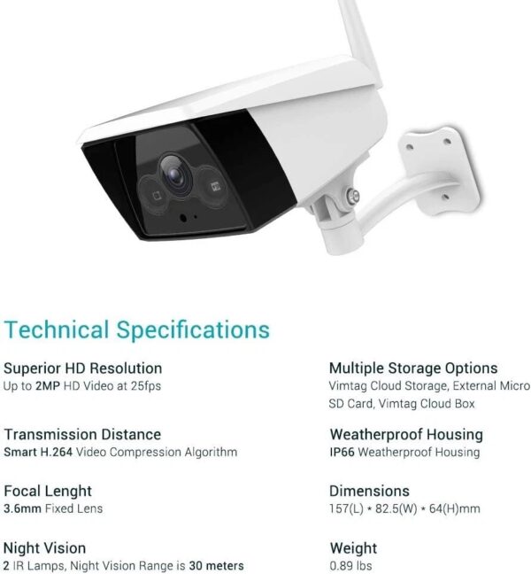 Wholesale 10 units Security Camera Outdoor Wired Camera 1080p RRP - Image 2