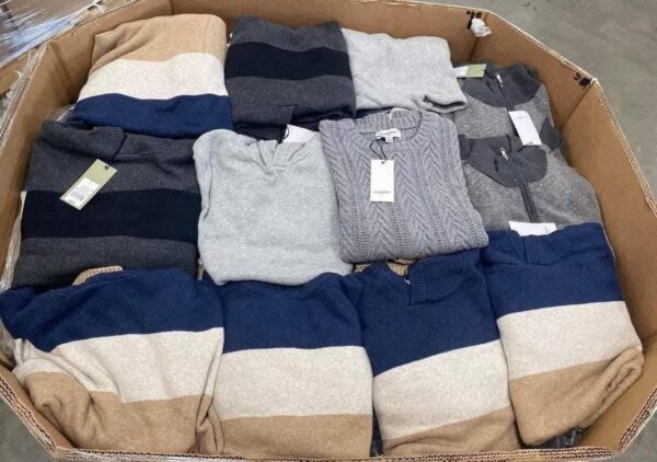 Wholesale New clothes from Costco 📦 - Pallets of 200 mixed pieces  - mixed with men women and children's clothing. Shop Now